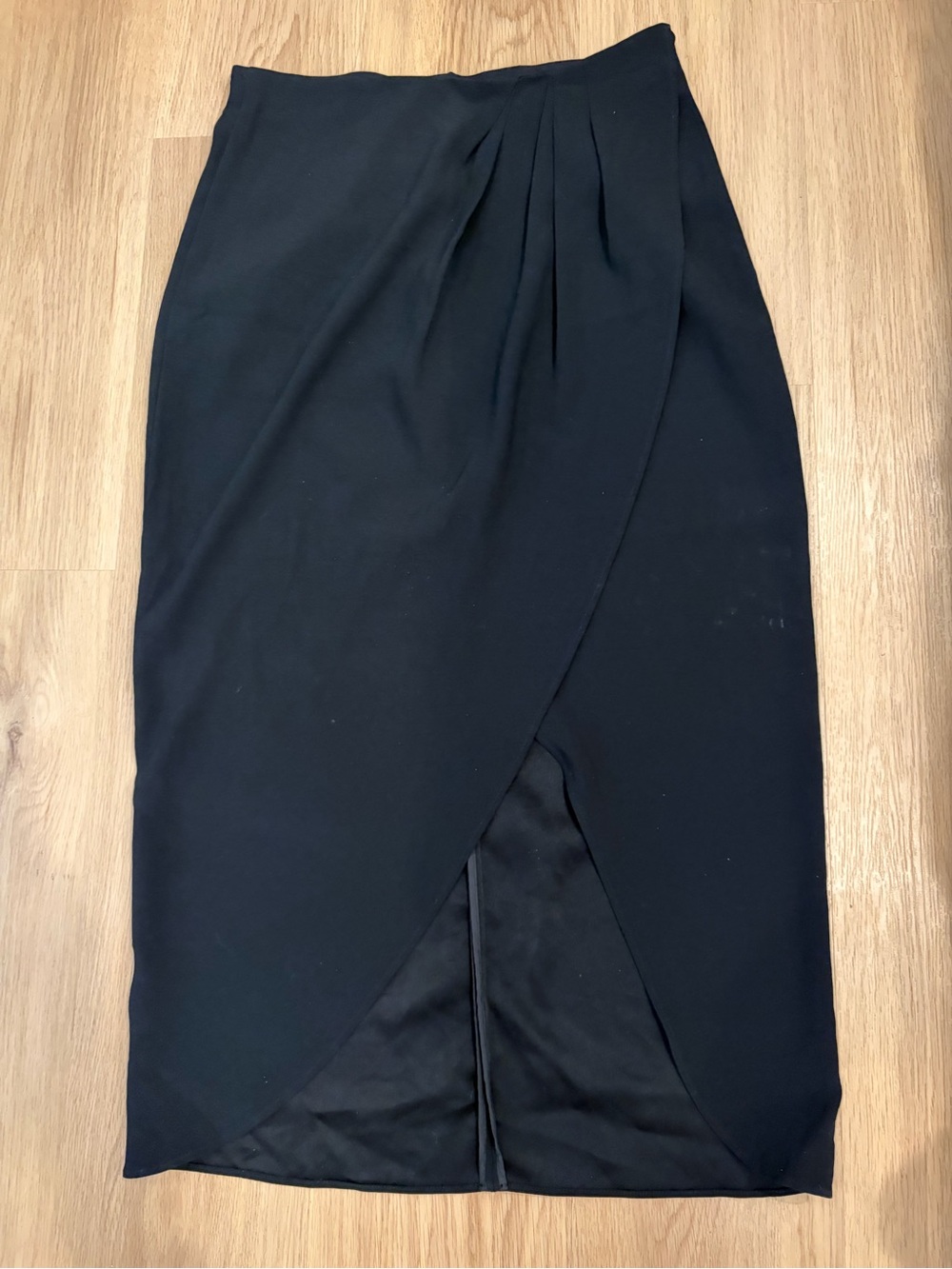 Babaton Black Wrap Pencil Skirt
